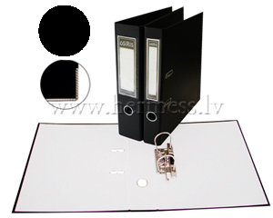 Mape reistrs 80/A4 apkalts PP+PP, melns, Osiris